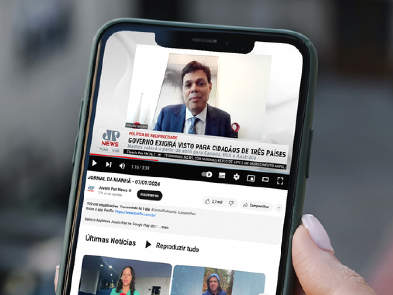 Jovem Pan News – Brasil volta a exigir vistos para 3 países