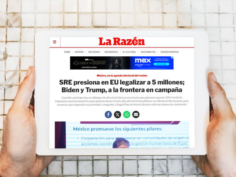 Pressões do SRE nos EUA para legalizar 5 milhões; Biden e Trump, até a fronteira durante a campanha – La Razon