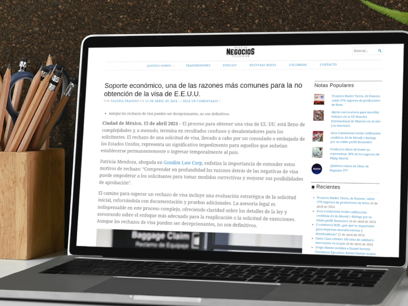 Soporte económico, una de las razones más comunes para la no obtención de la visa de E.E.U.U.