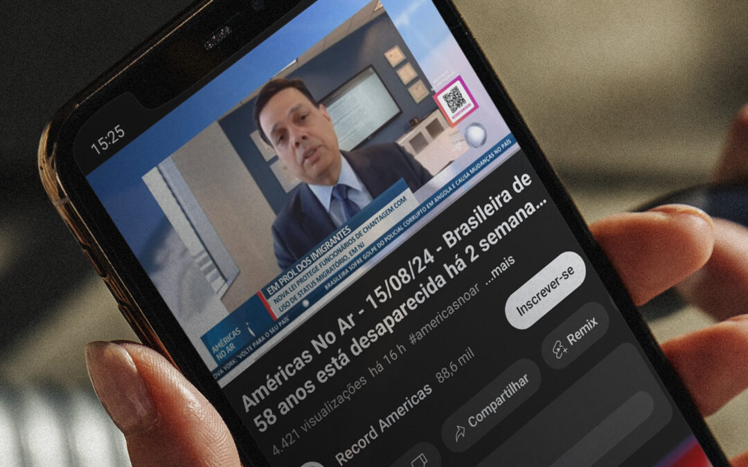Marcelo Gondim na reportagem sobre a nova lei em NJ – Record Américas